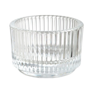 Glass tealight holder