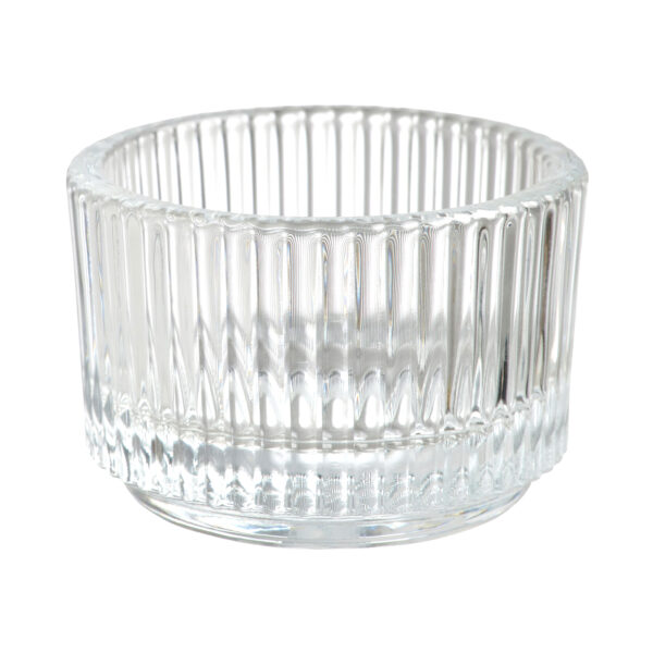 Glass tealight holder