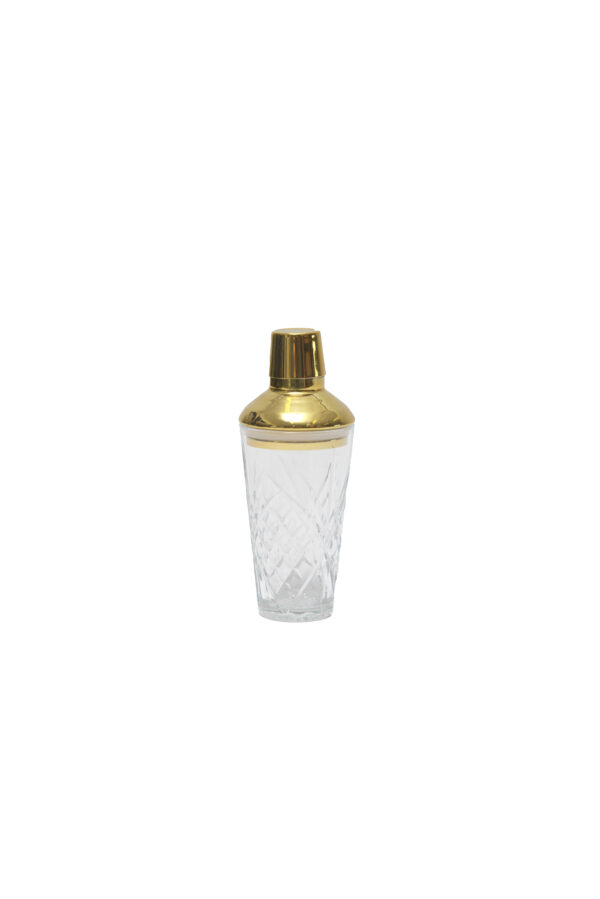 Gold & Glass Cocktail Shaker