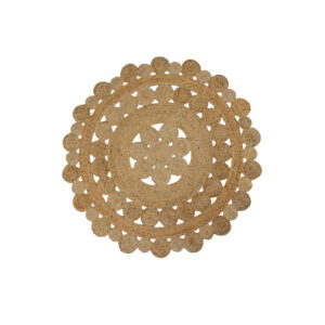 Round Cut Out Jute Rug