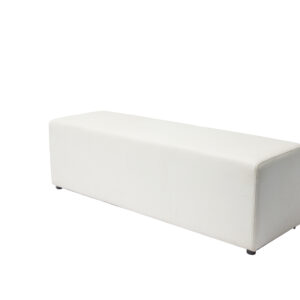 White Ottoman Bench
