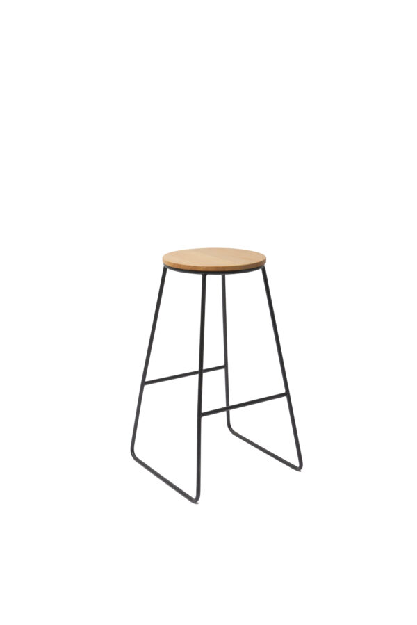 Industrial Bar Stool - black