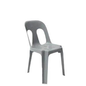 Plastic Grey Barrel Chair
