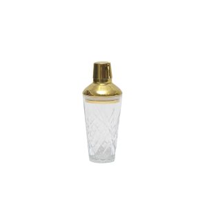 Gold & Glass Cocktail Shaker