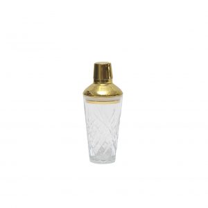 Gold & Glass Cocktail Shaker