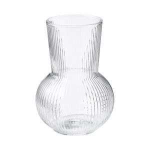 Ribbed Glass Vase