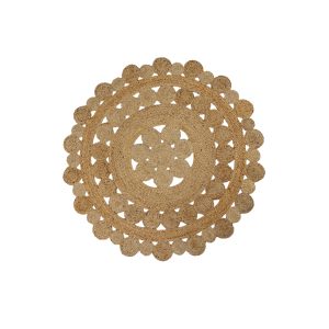Round Cut Out Jute Rug