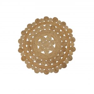 Round Cut Out Jute Rug